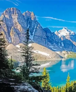 Mount Assiniboine Landscape Diamond Painting