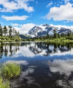Mount Baker Lake Diamond Painting