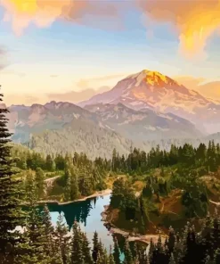 Mount Rainier Diamond Painting