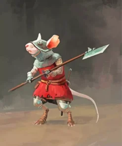 Mouse Warrior Diamond Painting