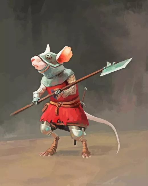 mouse warrior Diamond Paintings Mouse Warrior Diamond Painting