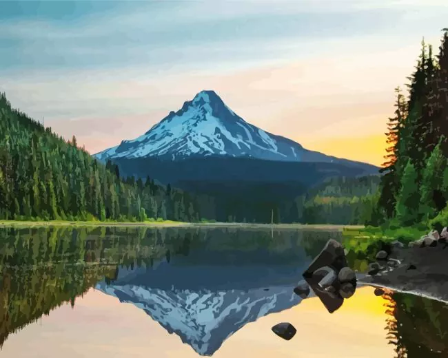 mt hood oregon Diamond Paintings Mt Hood Oregon Diamond Painting