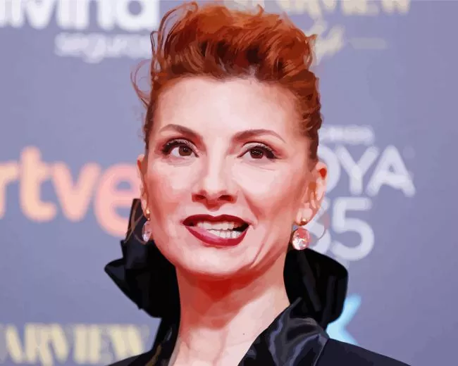 najwa nimri Diamond by Numbers Najwa Nimri Diamond Painting