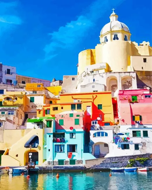 naples colorful houses Diamond Paintings Naples Colourful Houses Diamond Painting