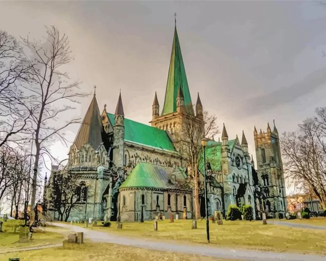 nidaros cathedral Diamond Paintings Nidaros Cathedral Diamond Painting