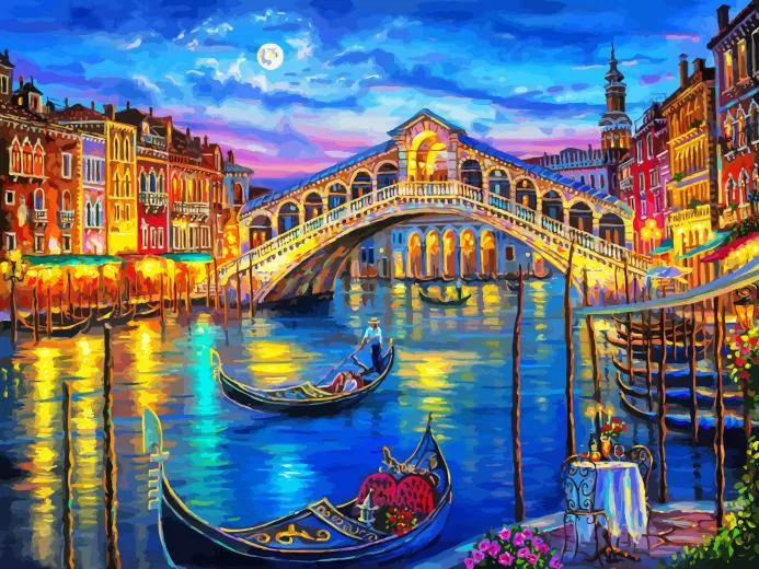 night in venice Diamond by Numbers Night In Venice Diamond Painting