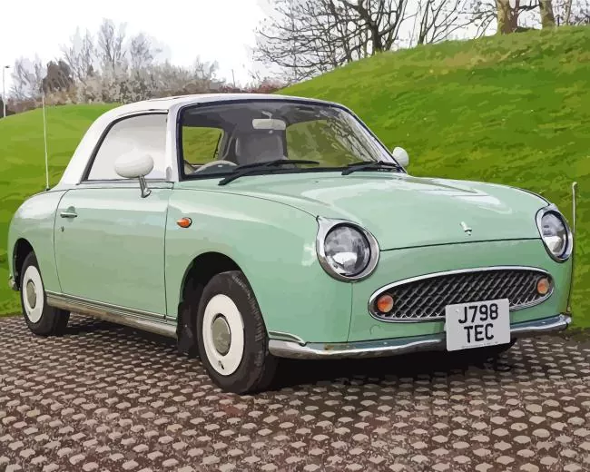 nissan figaro car Diamond Paints Nissan Figaro Car Diamond Painting