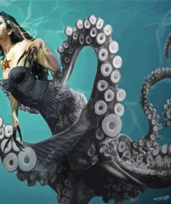 Octopus Woman Diamond Painting