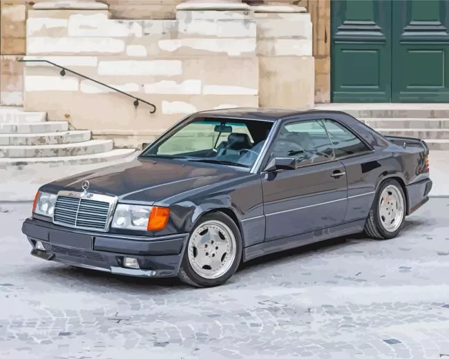 old black benz Diamond By Numbers Old Black Benz Diamond Painting