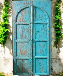 Old Blue Door Diamond Painting