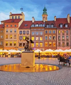 Old Town Square Diamond Painting