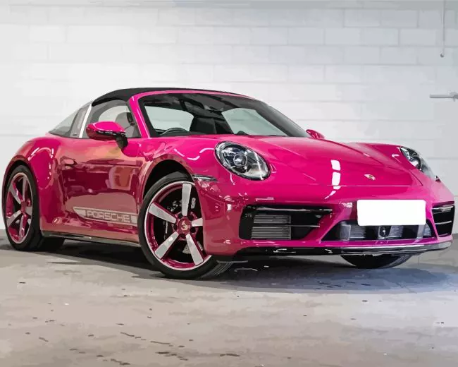 pink car Diamond Paintings Pink Car Diamond Painting