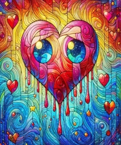 Sad Heart Diamond Painting