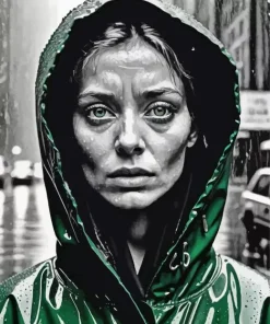 Sad Woman Portrait Diamond Painting