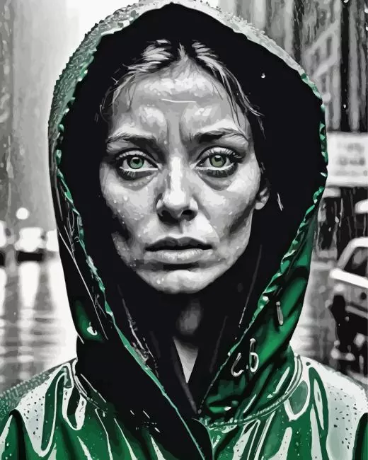 sad woman portrait Diamond Dotz Sad Woman Portrait Diamond Painting