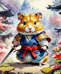 Samurai Fighter Diamond Painting