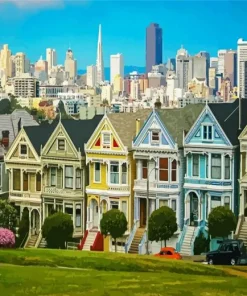 San Francisco Houses Diamond Painting