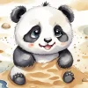 Sand Panda Art Diamond Painting