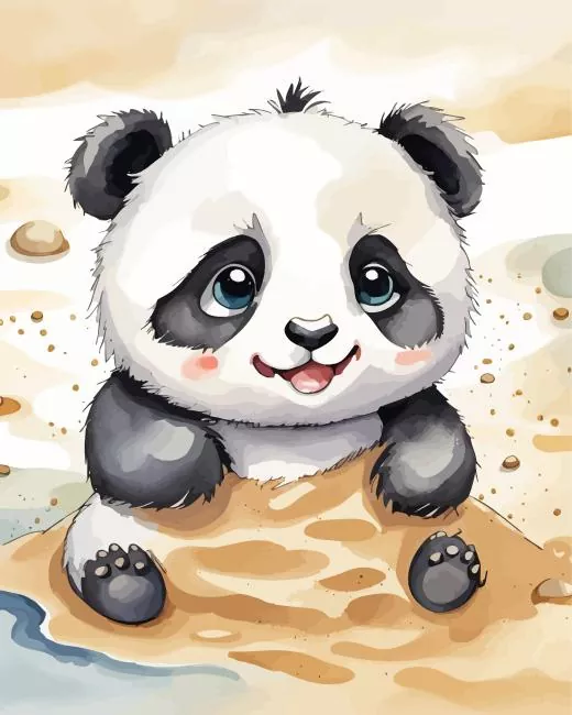 sand panda art Diamond Dotz Sand Panda Art Diamond Painting