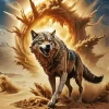 Sand Wolf Art Diamond Painting