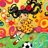 Soccer Girl Diamond Painting