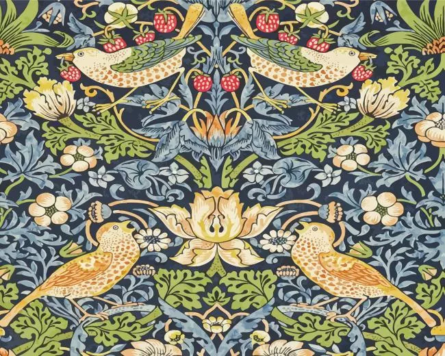 strawberry thief by william morris Diamond Dotz Strawberry Thief By William Morris Diamond Painting