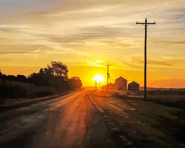 sunset country Diamond Paintings Sunset Country Diamond Painting