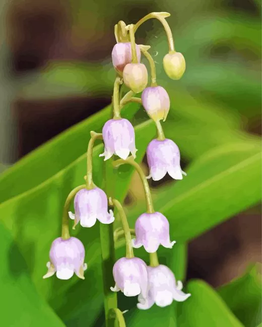 white lily of the valley Diamond Dotz White Lily Of The Valley Diamond Painting