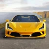 Yellow Ferrari Car Diamond Painting