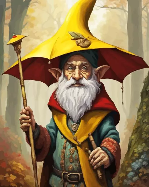 yellow gnome fantasy Diamond Paintings Yellow Gnome Fantasy Diamond Painting