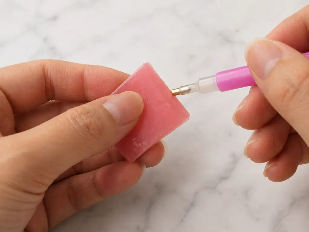 Diamond Painting Starter Guide pen and wax